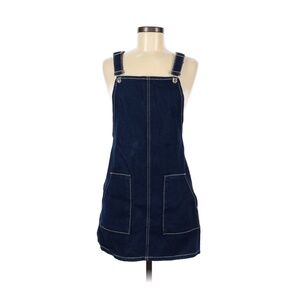 Topshop MOTO Denim Jumper Dark Wash Women's Size US 6/UK 10